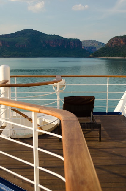 Silver Discoverer off Australia's Hunter River. Photo © 2014 Aaron Saunders