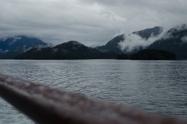 Setting sail from Sitka through some ridiculously beautiful scenery. Photo © 2014 Aaron Saunders