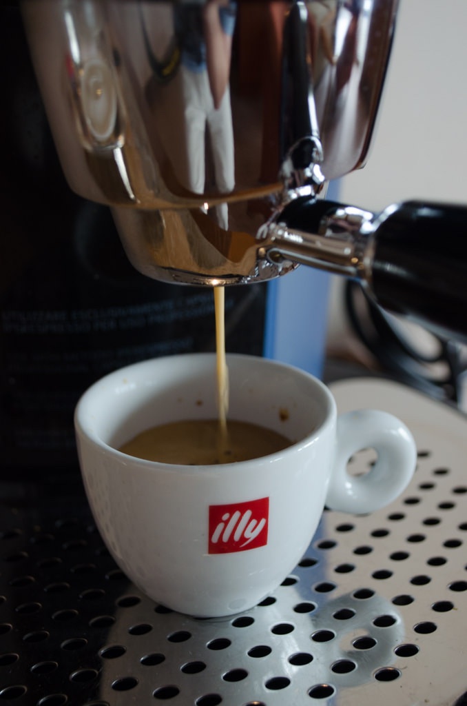 My Silver Suite also features its own espresso machine...Photo © 2015 Aaron Saunders